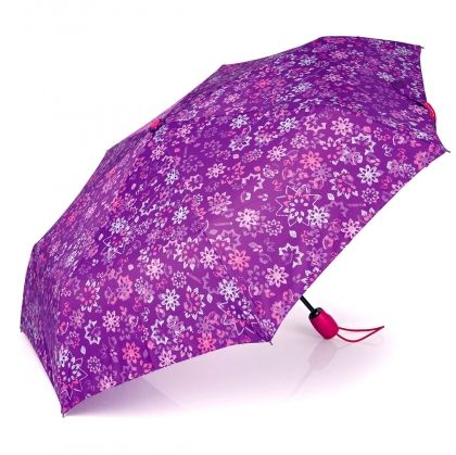 Gabol, сгъваем автоматичен чадър, джинджифил, лилав чадър, сгваем чадър, практичен чадър, чадър за момичета, чадър за момчета, детски чадър, цветен чадър, момиче, момичета, момче, момчета