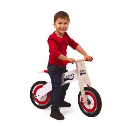 janod, балансно колело, червено, колело за баланс, дървено балансно колело, дървено колело за баланс, колело без педали, колело, дървено колело, баланс, равновесие, игра, игри, играчка, играчки