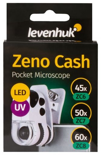 levenhuk, джобен микроскоп, джобен микроскоп с щипка, Zeno Cash ZC6, малък микроскоп, микроскоп, микроскоп за банкноти, ежедневен микроскоп, микроскоп за смартфон