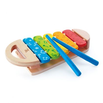 Hape, дървен ксилофон, дъга, дървен музикален инструмент, музикален инструмент, музика, ксилофон, палки, дървен инструмент, игра, игри, играчка, играчки