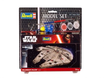 Revell, милениум фалкон, комплект, бои, модел, модели, сглобяем модел на кораб, кораб за сглобяване, детски кораб, междузвездни войни 