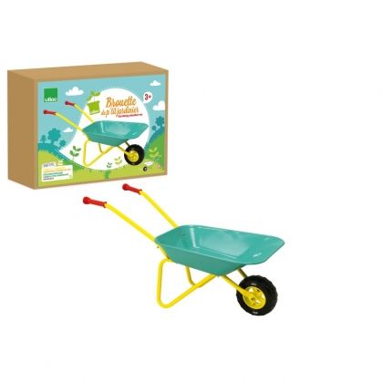 vilac, метална ръчна количка, малък градинар, метална количка, ръчна количка, градинарска количка, количка за бутане, игра, игри, играчка, играчки