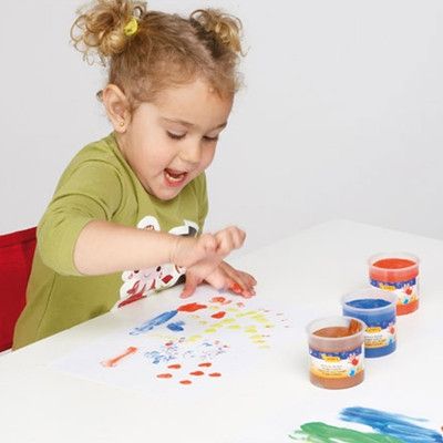 jovi, Боички за рисуване с пръсти, 5 цвята, боички за рисуване, рисуване с пръсти, бои, боички, оцветяване, рисуване, творчество