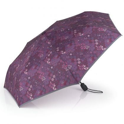 Gabol, сгъваем автоматичен чадър, лилав, чадър, чадъри, детски чадър, дъжд, дъждобран, дъждове 