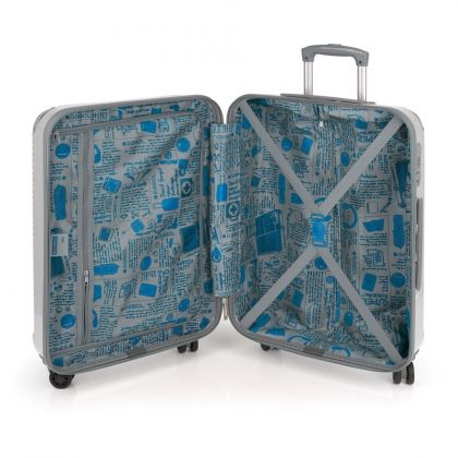 Gabol, пътнически куфар, баланс, сребрист, 55 см, куфар, куфари, пътнически куфар, път, пътник, пътници, пътуване, пътувания 