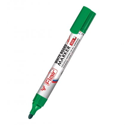 flair, Комплект от 12 маркера за бяла дъска, зелени, зелени маркери за дъска, маркери за дъска, маркер за дъска, маркер за бяла дъска, бяла дъска, маркер, маркери