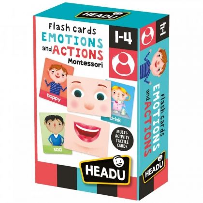 headu, Флаш карти по метода монтесори, емоции и действия, емоции, действия, образователна игра, игра с карти, игра, игри, играчка, играчки