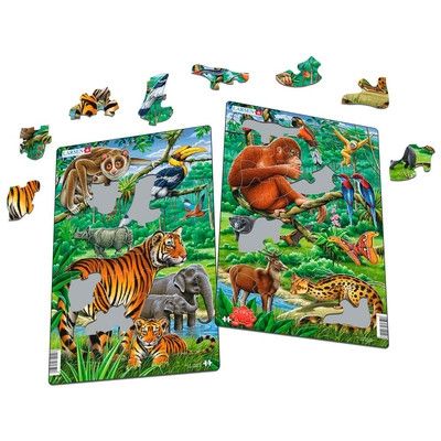 Larsen, детски пъзел, диви животни, 30 части, пъзел, пъзели, детски пъзели, пъзел с животни, puzzle, puzzles 