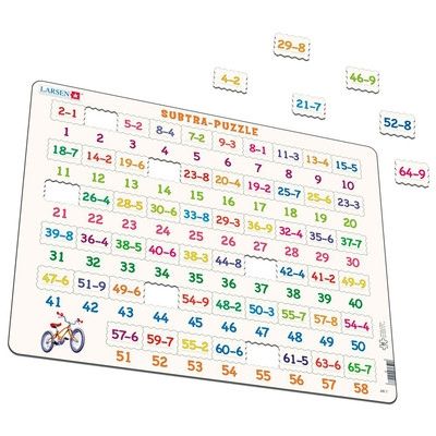 Larsen, образователен детски пъзел, изваждане, 58 части, пъзел, пъзели, детски пъзели, детски образователен пъзел, puzzle, puzzles 