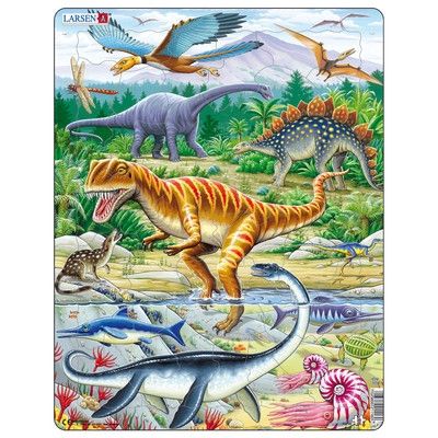 Larsen, детски пъзел, динозаври, 35 части, пъзели, пъзел, пъзели за животни, детски пъзели, puzzle, puzzles  