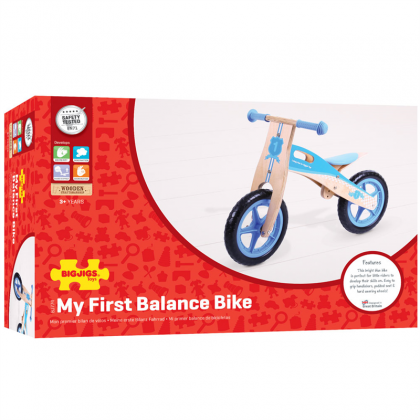 bigjigs, дървено колело за баланс, балансно колело, колело за баланс, колело без педали, детско колело без педали, колело, детско колело, дървено колело, игра, игри, играчка, играчки 