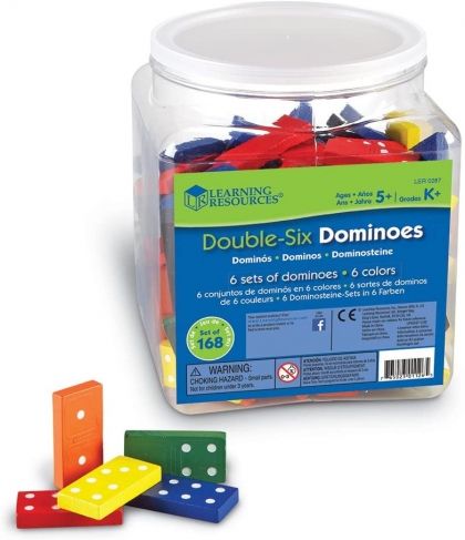 Learning Resources, Гигантско домино, детско домино, голямо домино, цветно домино, домино за деца, домино, игра, игри, играчка, играчки