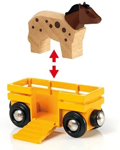 Brio, дървено влакче за бутане, ферма, бутане, бутане, влакче за бутане, играчка за бутане, игра, игри, играчка, играчки 