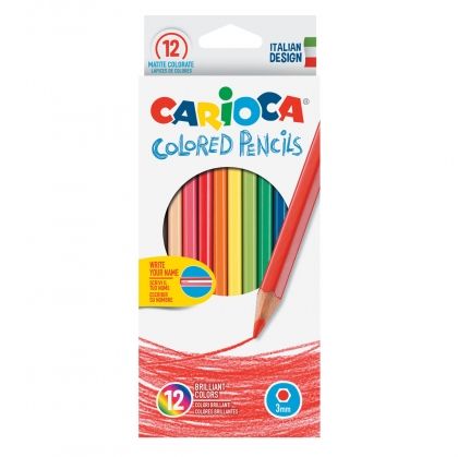 Carioca, творчески комплект моливи, 12 цвята, молив, моливи, детски моливи, моливи за рисуване, творчество с моливи, детско творчество, ученик, ученици, училище 