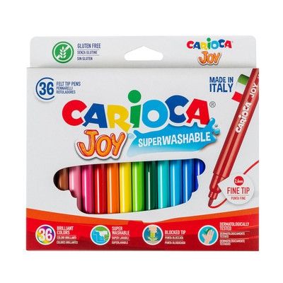 Carioca, творчески комплект  флумастери, 36 цвята, флумастери, детски флумастери, творчество с флумастери, рисуване, ученик, ученици, училище 