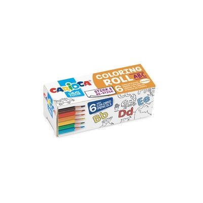 Carioca, комплект от цветни моливи и стикери 3, молив, моливи, творчество с моливи, детско творчество, друго творчество, творчество за деца, рисуване 