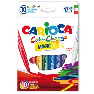 Carioca, вълшебни маркери, 10 бр., маркер, маркери, детски маркери, маркер за рисуване, рисуване, ученик, ученици, училище 