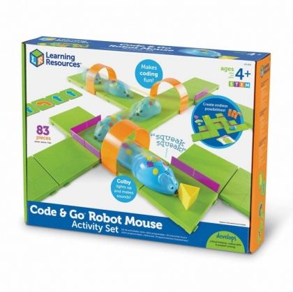 Learning Resources, Лабиринт за програмиране с мишка-робот, мишка-робот, детски робот, робот, робот за деца, играчка за програмиране, игра, игри, играчка, играчки