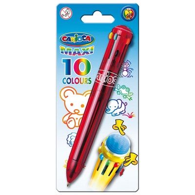 Carioca, цветна химикалка, 10 цвята, цветна химикалка, цветни химикалки, детска химикалка, детски химикалки, химикалка, химикалки, ученик, ученици, училище  