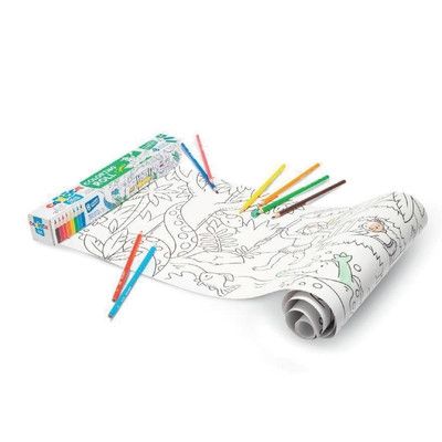 Carioca, комплект от ролка за оцветяване и цветни моливи, молив, моливи, детски моливи, цветни моливи, стикери, творчество със стикери, стикери, детство творчество 