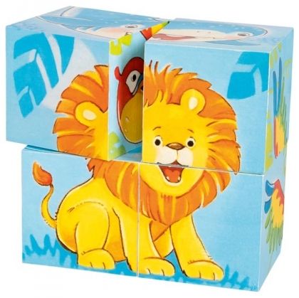 goki, дървени кубчета, дървено кубче, диви животни, животни, кубчета, кубче, картинки, пъзел, пъзели, puzzle, puzzles