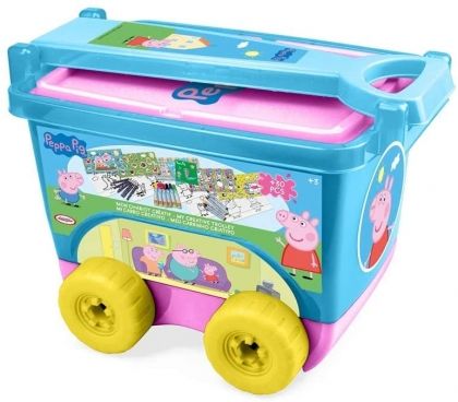 D`arpeje , детско камионче са рисуване,  прасето Пепа, комплект за рисуване, детки комплект за рисуване, рисуване, творчество, детско творчество  