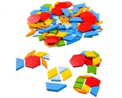 Bigjigs, Геометрични плочки, геометрични фигури, мозайка, цветни плочки, цветна мозайка, игра, игри, играчка, играчки