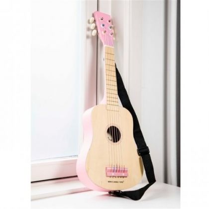 New Classic Toys, класическа китара, розова, китара, китари, детска китара с песни, детски китари, игра, игри, играчка, играчки  