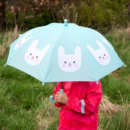 rex london, детски чадър, зайчето бони, чадър за деца, дъжд, дъждовно, чадър