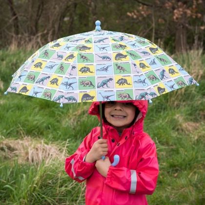 rex london, детски чадър, праисторическа земя, чадър за деца, дъжд, дъждовно, чадър