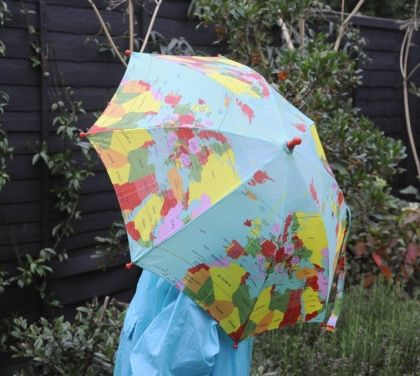 rex london, детски чадър, карта на света, чадър за деца, дъжд, дъждовно, чадър