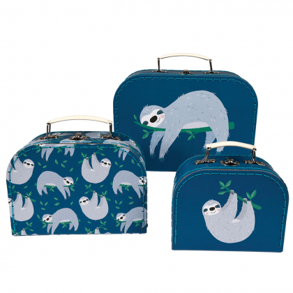 Rex London, Три куфарчета за съхранение, ленивецът Сидни, куфарчета за съхранение, куфар, куфарче, детско куфарче