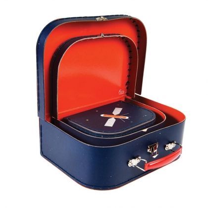 Rex London, Три куфарчета за съхранение, космос, куфарчета за съхранение, куфар, куфарче, детско куфарче