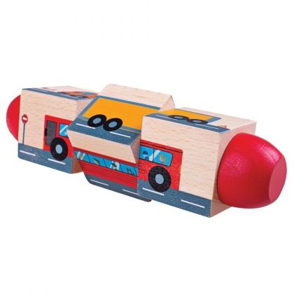 bigjigs, дървени въртящи се кубчета, превозни средства, забавни кубчета, дървени кубчета, въртящи се кубчета, кубчета, игра, игри, играчка, играчки