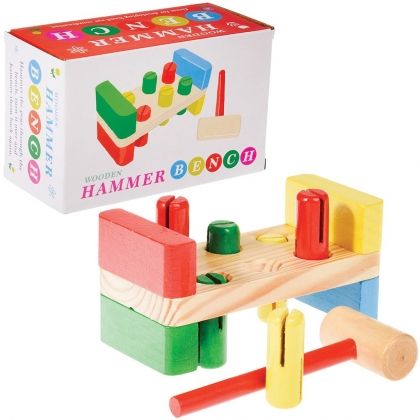 Rex London, Дървена игра с чукче, Многоцветна, дървена игра, игра с чукче, детска игра, игра, игри, играчка, играчки
