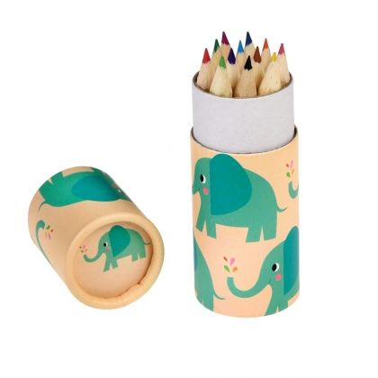 Rex Lodon, Цветни моливи в кутия, слончето елвис, цветни моливи, моливи в кутия, рисуване, оцветяване, творчество