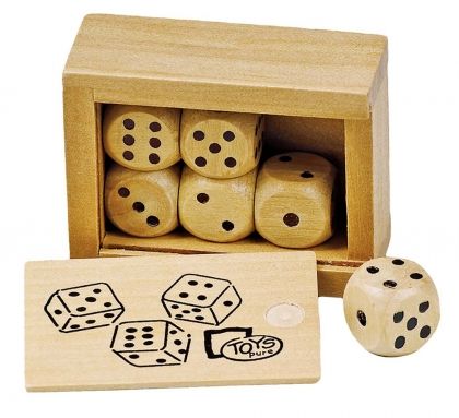 Goki, дървена кутийка, дървени зарове, играчка, играчки, игри, игра