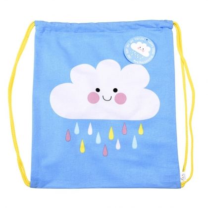 Rex London, Детска спортна чанта, щастливият дъждовен облак, детска чанта, спортна чанта, спортна торба, чанта за спорт, торба за спорт, чанта