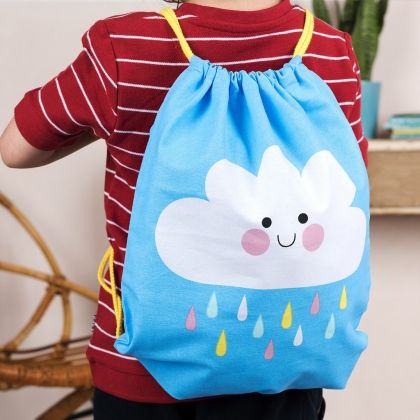 Rex London, Детска спортна чанта, щастливият дъждовен облак, детска чанта, спортна чанта, спортна торба, чанта за спорт, торба за спорт, чанта