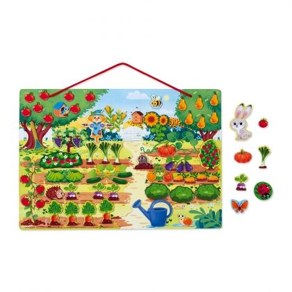 Janod, моята магнитна  градина, магнитен пъзел, пъзел, пъзел за деца, образователен пъзел, puzzle, puzzles  