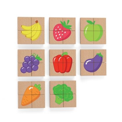Viga, Дървен магнитен пъзел, Плодове и зеленчуци, дървен пъзел, магнитен пъзел, детски пъзел, образователен пъзел, пъзел, пъзели, puzzle, puzzles