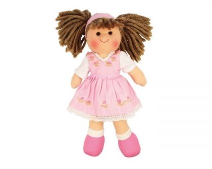 bigjigs, мека кукла, роуз, детска кукла, кукла за деца, кукла играчка, кукла момиче, игра, игри, играчка, играчки