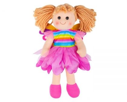 Bigjigs, Мека кукла, Клоуи, 30 см, детска кукла, кукла за деца, кукла играчка, кукла момиче, игра, игри, играчка, играчки