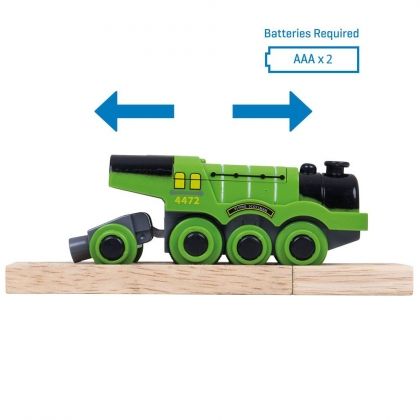 Bigjigs, Дървен локомотив на батерия, летящият шотландец, дървен локомотив, локомотив на батерия, дървени релси за влакче, дървено влакче с релси, детско влакче, дървена играчка, игра, игри, играчка, играчки