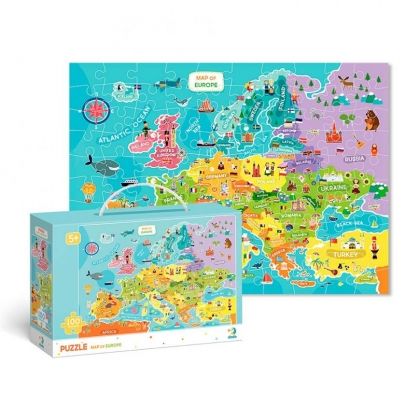 Dodo, dodo toys,  Образователен пъзел, Карта на Европа, пъзел с Европа, пъзел за деца, детски пъзел, географски пъзел, забавен пъзел, пъзел, пъзели, puzzle, puzzles