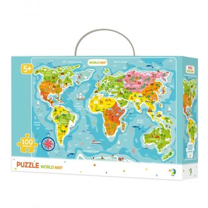 Dodo, dodo toys,  Образователен пъзел, Карта на света, пъзел с континенти, пъзел за деца, детски пъзел, географски пъзел, забавен пъзел, пъзел, пъзели, puzzle, puzzles