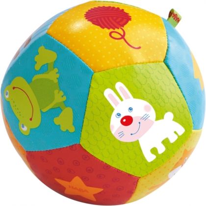Haba, Мека топка с картинки, Животни, мека топчица, мека топка, бебешка топка, топка за бебета, бебешка топка, бебешка играчка, игра, игри, играчка, играчки