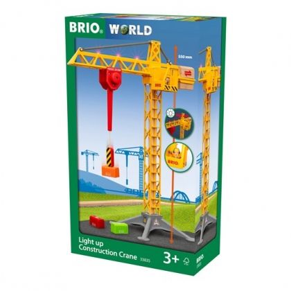 Brio, Кран със светлини, строителен кран, детски кран, кран играчка, детска играчка, детски играчки, игра, игри, играчка, играчки