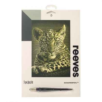 Reeves, творчески комплект за гравиране, леопард, комплект за гравиране, гравиране, творчески комплект за деца, детско творчество, творчество 