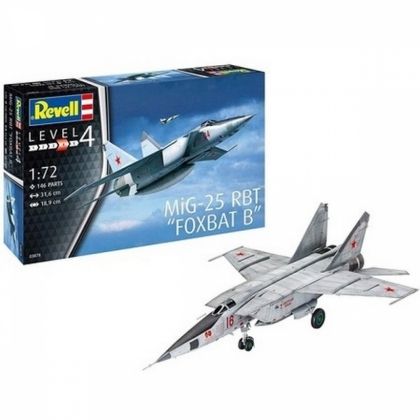 Revell, Сглобяем модел, Изтребител MiG-25 RBT, изтребител, самолет, сглобяем изтребител, сглобяем комплект